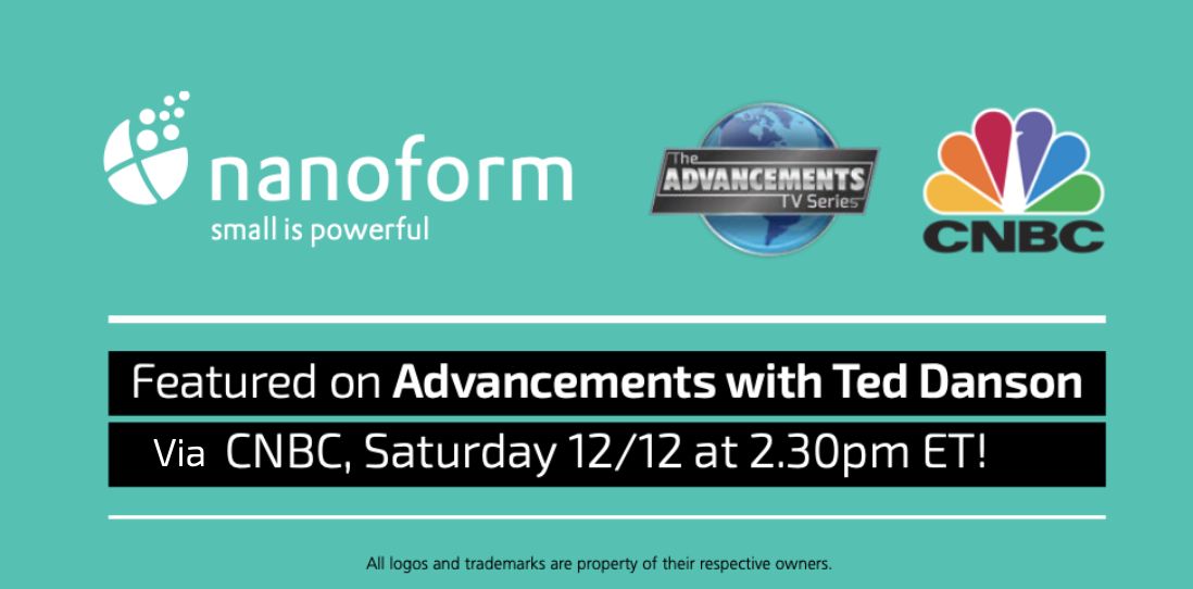 Nanoform makes US TV debut in Advancements with Ted Danson