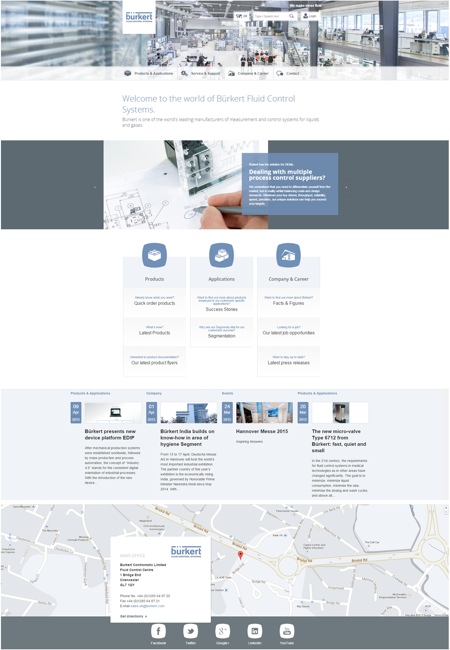 New Burkert website provides cool tools, easy navigation and an eShop