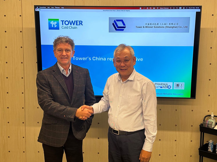 New partnership gives Chinese customers greater access to Tower Cold Chain containers