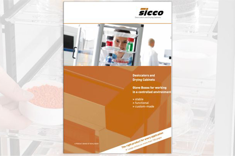 New Sicco desiccators and drying cabinets guide available now