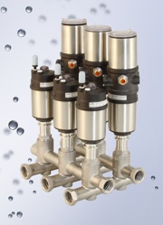 Valve system eliminates pipe joins and bends