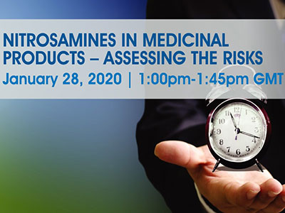 Nitrosamine risk assessments are due by April 2020 - Will you comply?