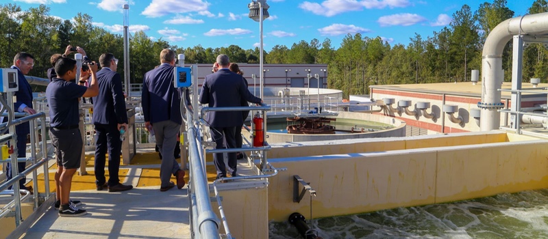 The new wastewater facility