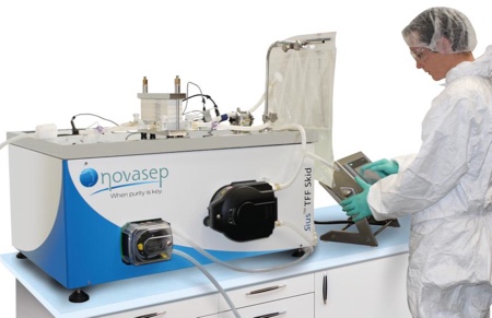 Peristaltic pumps eliminate cross contamination risks for tangential flow filtration operations at Novasep