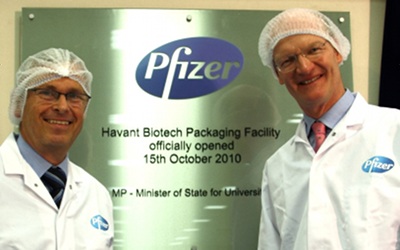 Pfizer invests £26.3m in UK biotech packaging facility