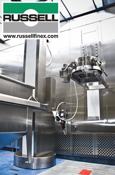 Pharmaceutical downflow booth integrates screening equipment