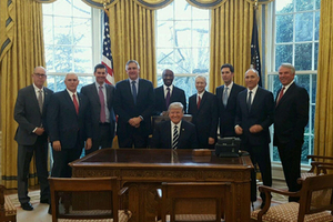 PhRMA board talk with President Trump