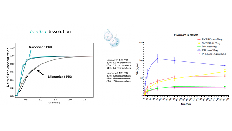 Piroxicam study shows superior pharmacokinetic profile of nanoparticles
