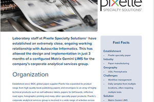 Pixelle Specialty Solutions releases updated LIMS case study