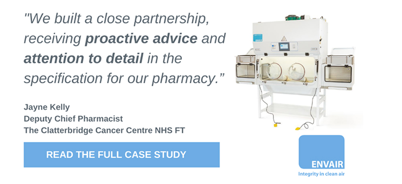 Putting operator experience at the heart of a new isolator suite for the Clatterbridge Cancer Centre NHS Foundation Trust