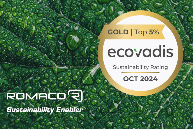 Romaco earns gold level recognition in the EcoVadis sustainability ratings