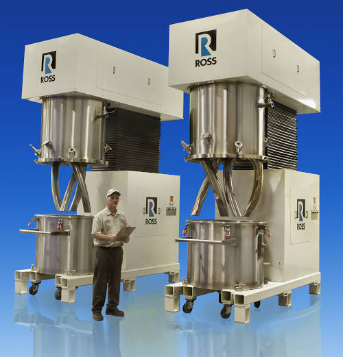 Ross mixer used for vertical kneading and mixing