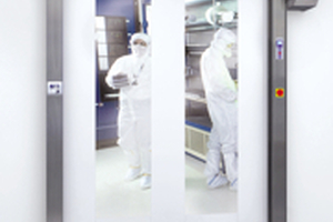 sara LBS high speed cleanroom doors offer hygienic operation without interruption