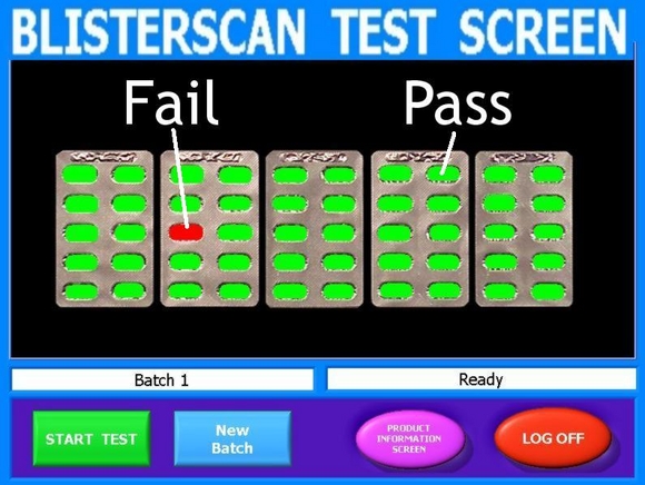Scanning blisters for errors