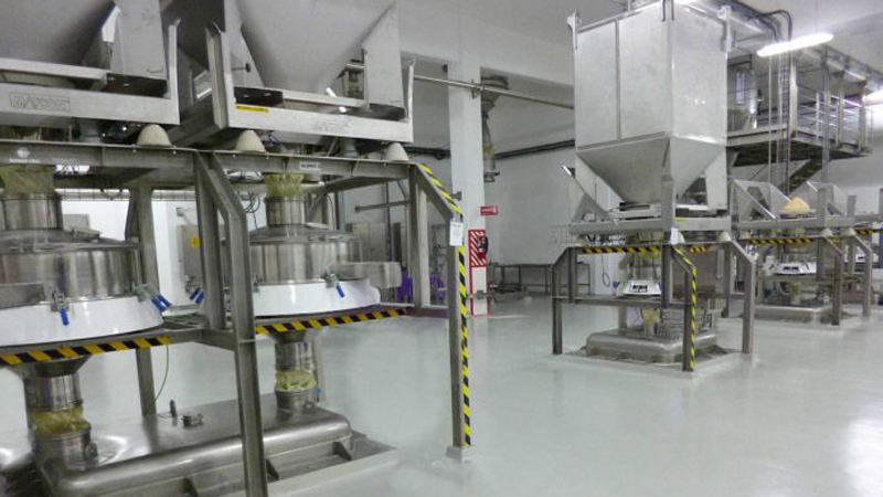 Screening milk powder at Nestle Chile