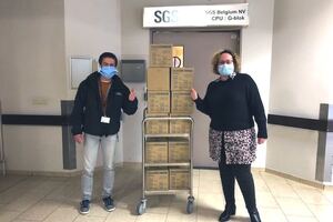 SGS donates PPE and offers beds and staff to Belgian hospital
