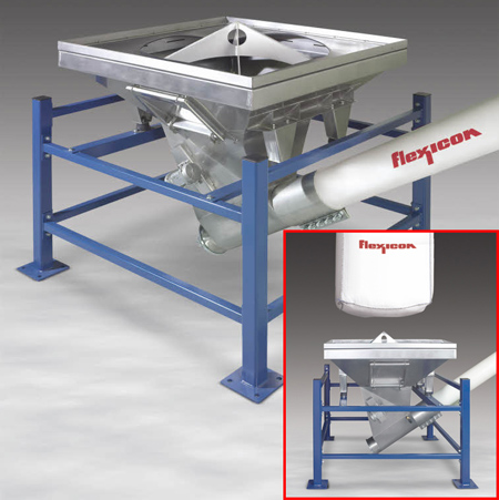 Single-trip bulk bag unloader cuts process time