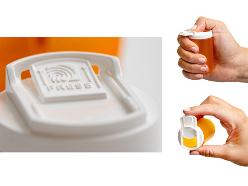 SnapSlide introduces first child-resistant closure with single-handed operation for Rx Amber Vials
