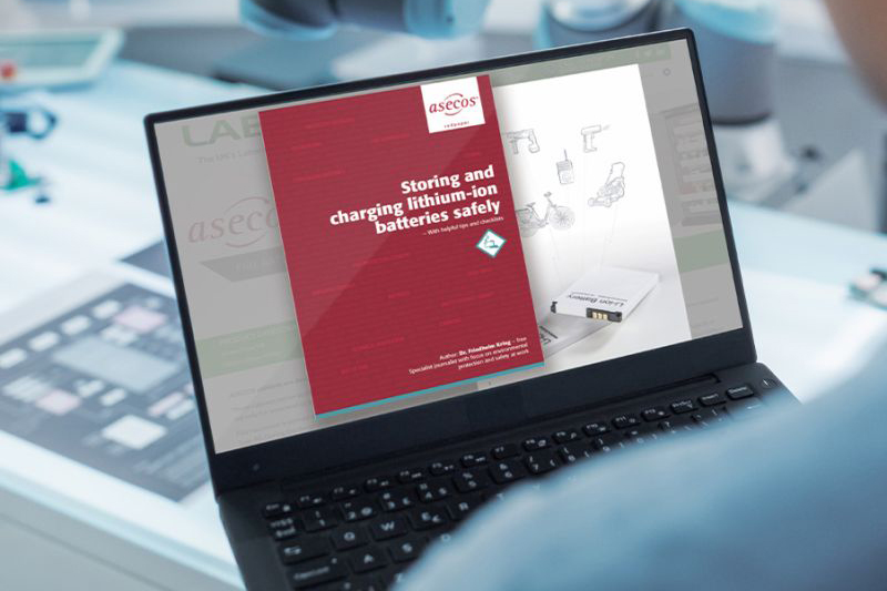 Storing and charging lithium-ion batteries safely - New ASECOS repaper now available to download