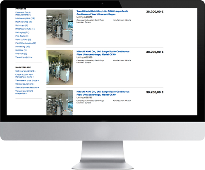 Surplus sterile and biopharmaceutical equipment available