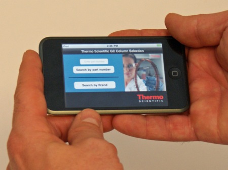 Thermo Fisher introduces iPhone app for GC column selection