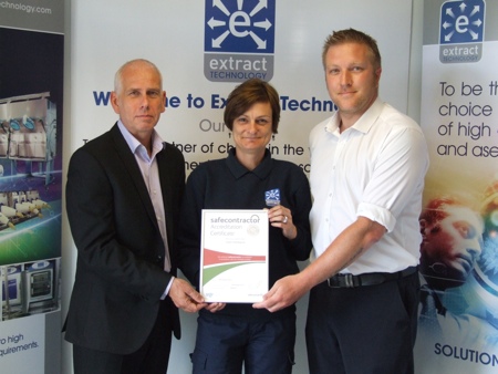 Top safety accreditation for Extract Technology