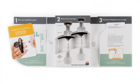 UCB wins design award for Cimzia packaging