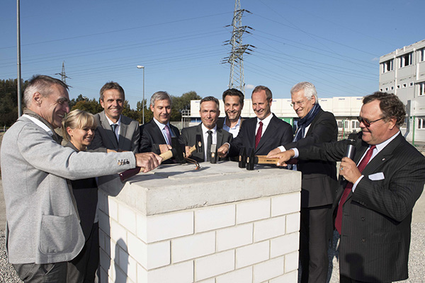 Vetter lays the foundation for a new administration building